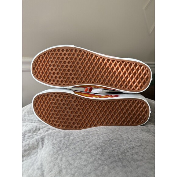 VANS X Old Skool Flame Cut Out Custom Rare 10.5 flames. Halloween. Sk8 shoes main image 15